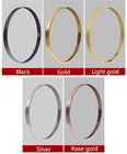 Золотая алюминиевого профиля поставки фабрики декоративная/черная рамка fixie рамки зеркала алюминиевая