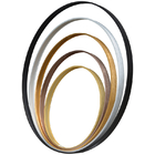 Золотая алюминиевого профиля поставки фабрики декоративная/черная рамка fixie рамки зеркала алюминиевая