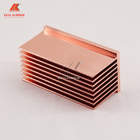 Прямоугольный прессованный цвет золота алюминиевого профиля теплоотвода розовый