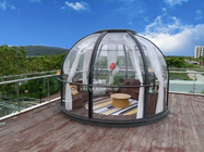 Профили прозрачного дома сада стеклянного большие алюминиевые вокруг шатров геодезического купола иглу