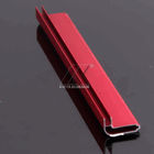 6063 декоративная алюминиевая отделка л покрытие порошка формы красное для рамки чемодана