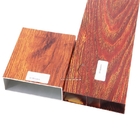 4d трубки деревянного профиля трубки квадрата T5 влияния 6063 алюминиевые прямоугольные