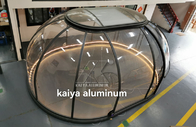 профили дома геодезического купола Glamping эллипсиса 3.5X5m алюминиевые для проживания в семье