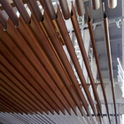 Простирание зерна капельки профилей приостанавливанного потолка алюминиевого сплава форменное деревянное